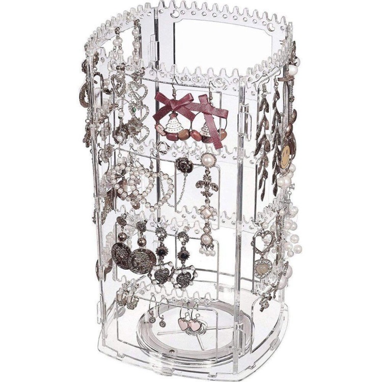 360 Rotating Earring Display Stands And Jewelry